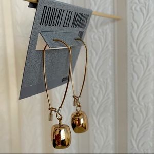 NEW Robert Lee Morris Soho Goldtone Drop Earrings